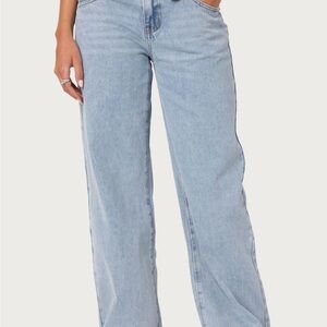 Edikted Women's Low Rise Boot Cut Jeans